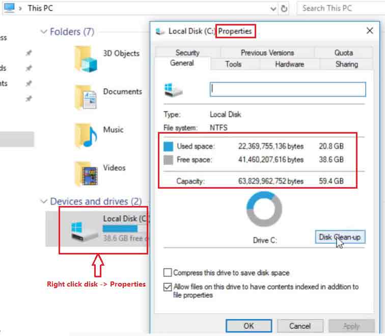 How To Check Windows Server 2012 Disk Space Usage