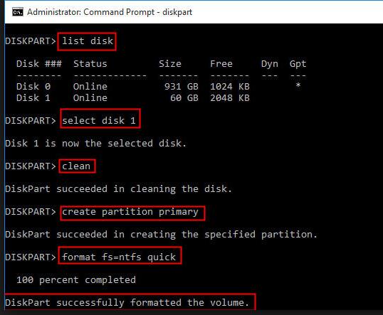 format usb ntfs