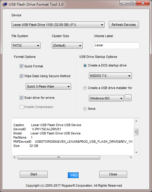 Free USB Storage Format Tool when Format